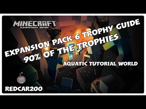 Minecraft Expansion Pack 6 DLC Trophy Guide in Aquatic Tutorial World