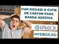 Cum să închideți o cutie de carton fără bandă adeziva în mai puțin de 1 minut