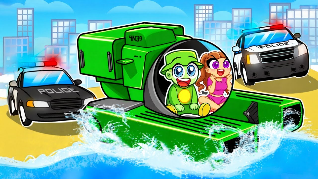 ÉCHAPPER à la POLICE en SOUS-MARIN sur GTA 5 !