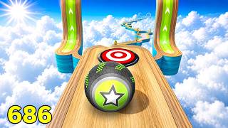 Going Balls 스피드런, Going Balls 포탈 런 게임 플레이 1244 레벨 screenshot 3
