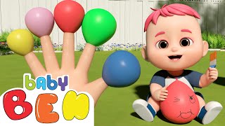 finger family song let s paint balloon ben ben nursery rhymes