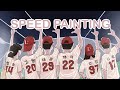 웃소 SSG랜더스 시구 한 날 그리기! Wootso x SSG LANDERS [Speed Painting Procreate][쏭쑤]