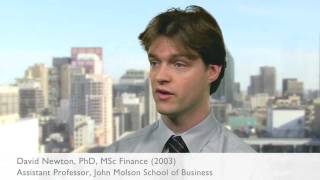 Why I chose the John Molson MSc Program - David Newton