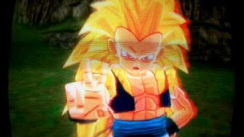 DBZ Budokai Tenkaichi 3 SSJ3 Goku  (end) vs Gotenks SSJ3