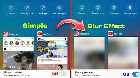 Recent Apps Ko Blur Kaise Kare?  how to blur effect in recent apps ||