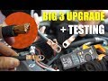 BIG 3 Upgrade with 2 Gauge Welding Wire + TESTING!