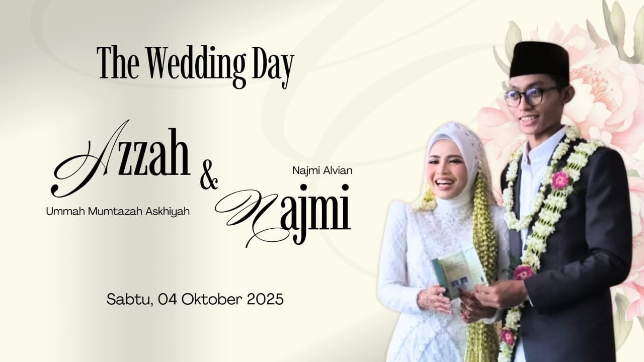 🔴 THE WEDDING DAY 'AZZAH & NAJMI' | BERSAMA ALMA ESBEYE | SABTU 04 OKTOBER 2025