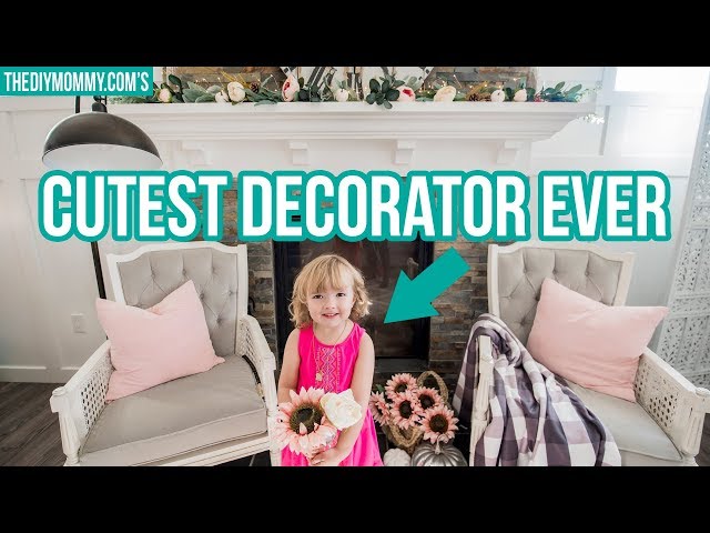 Fall Mantel Decor Tips (from a 4 year old)