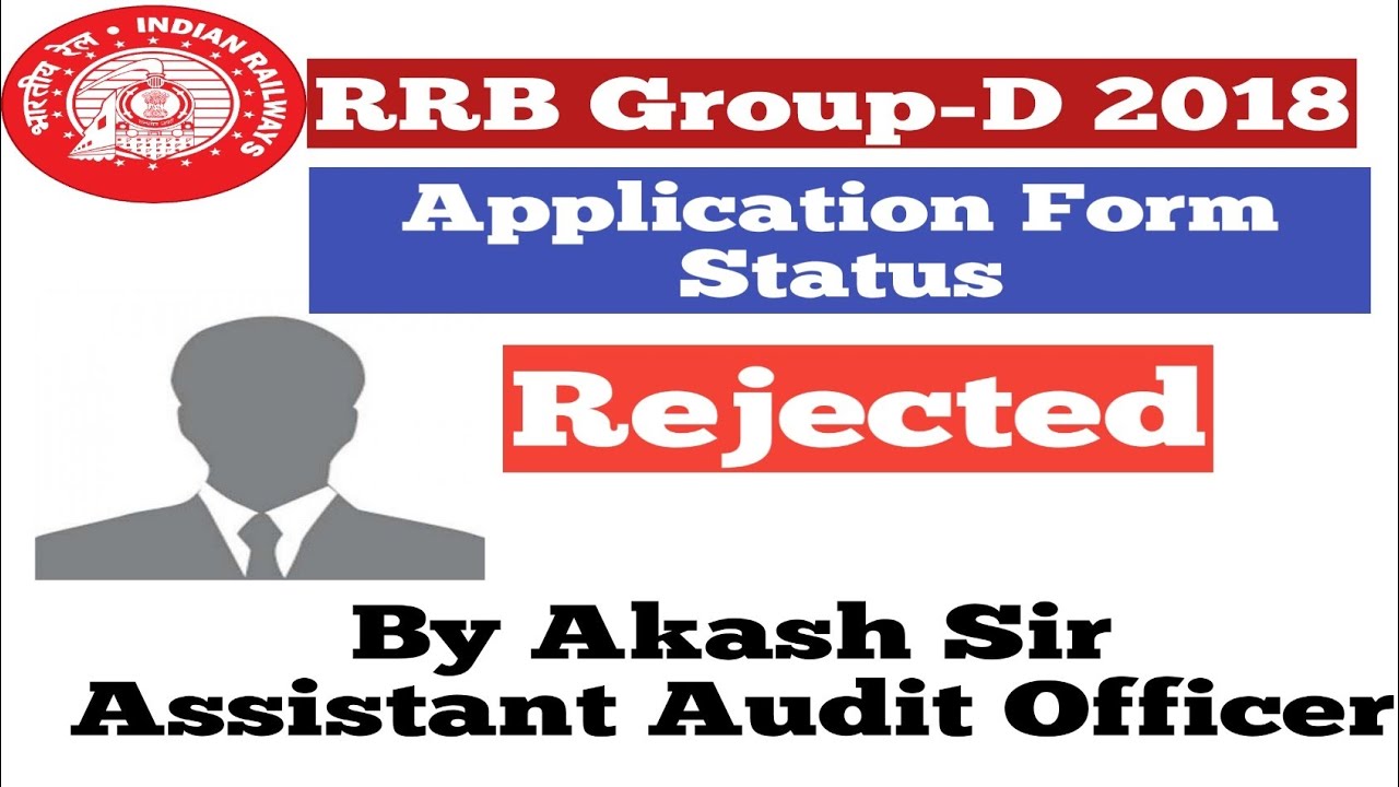 RRB GroupD 2018Application Form StatusCheck Now YouTube