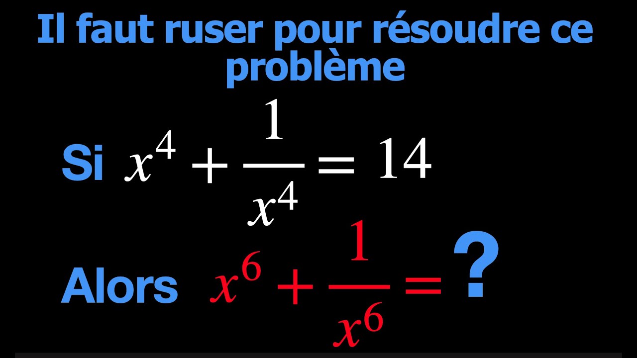 Un problème astucieux de calcul de puissances