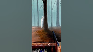 Ghost Painting! #art #diyart #painting #diy #artandcraft #halloween #halloween2023 #scary #ghost