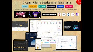 Cryptocurrency Dashboard Admin Template Bootstrap with Sass