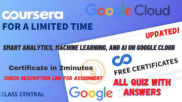 Smart Analytics, Machine Learning, and AI on Google Cloud,(week-1-2) All Quiz Answers.#coursera #mr