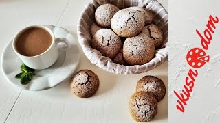 Now all my friends make these cookies! CRUMBLE cookies with BUCKWHEAT flour.