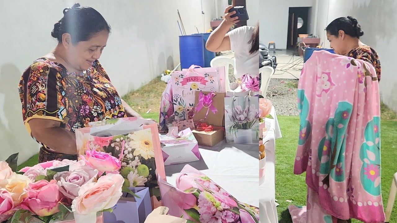 Mita Cuantos Regalos Le Llevaron a Mi Esposa 😱🤩 Doña Doris Abre sus regalos 🥳🥰