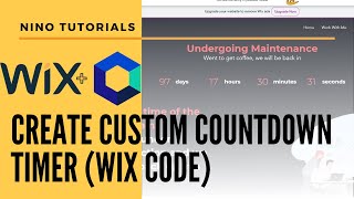 How to Add a Custom Countdown Clock to Your Wix Website - Wix Code Tutorial - Velo