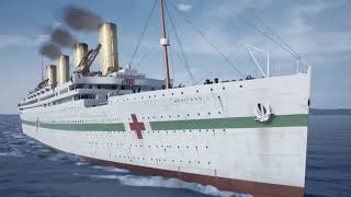 El hundimiento del britannic hecho por titanic honor and glory