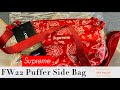SUPREME Puffer Side Bag Paisley RED Unboxing & Review - YouTube
