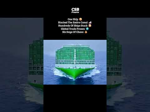 The Ship That Blocked Billions in Trade 😳🚢