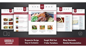 Goodold Restaurant - Responsive WordPress Theme | Themeforest Website Templates and Themes