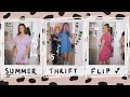 THRIFT FLIP: summer dresses, matching sets & scrunchies (my best flips yet)