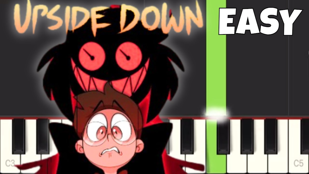 Upside Down - Hazbin Hotel Song - EASY Piano Tutorial