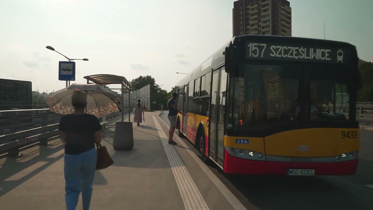 Poland, Warsaw, 2X bus ride from Os. Potok to Chopin Airport