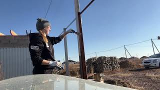 видео: Строим холодный тамбур. Часть 2 картинка: Строим холодный тамбур. Часть 2