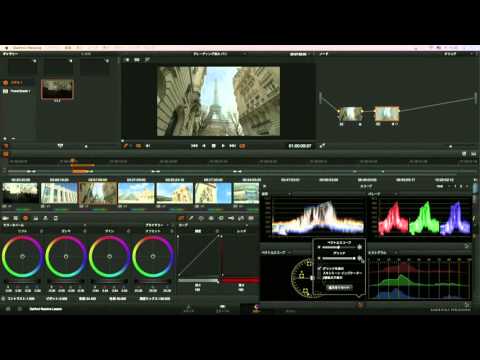 DaVinci Resolve 12】3.2 カラー／波形スコープ - YouTube