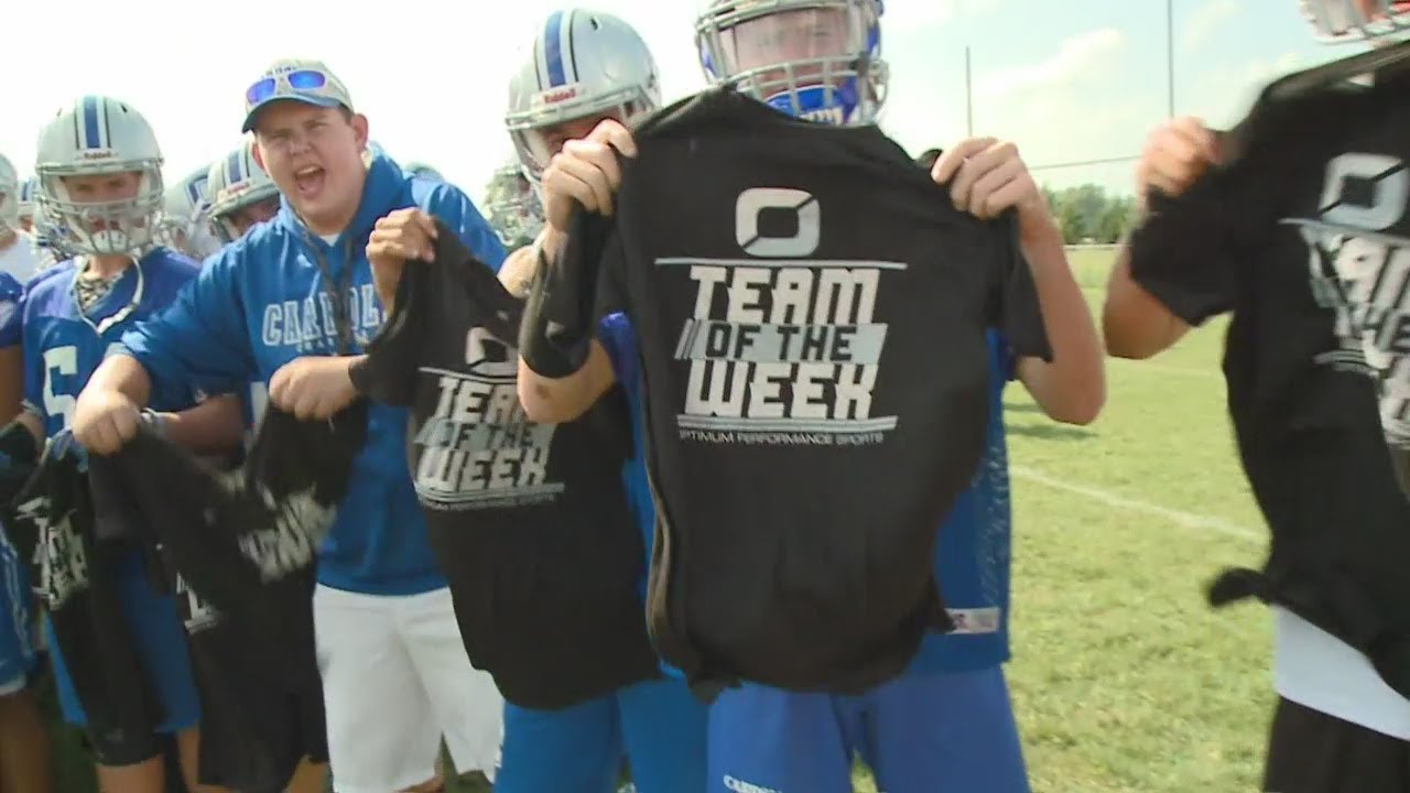 Carroll Chargers football named OPS Team of the Week on WANE-TV 8/28/18
