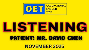 OET Listening Sample for Nurses | OET 2.0 Listening Practice 2025 | OET 2.0 Online Classroom