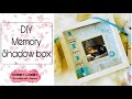 How to make a memory box  diy shadow box  best gift for 1st birt.ay