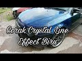 Effect Corak Crystal Line Biru
