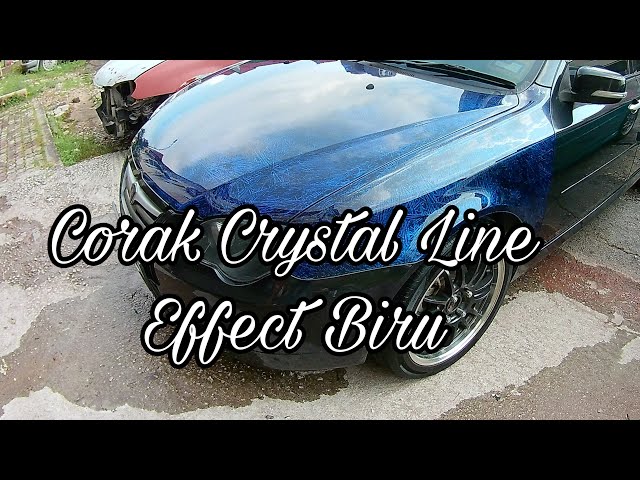 Effect Corak Crystal Line Biru class=