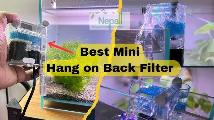 Unboxing: nano size hang-on 'waterfall' filter for small betta tanks 