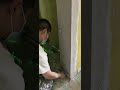 Painter Applying putty #painter #shorts #walldecor #construction #renovation