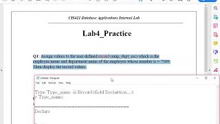 Lab#4(Pl/SQL)