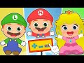 BABIES ALEX AND LILY 🎮 Dress up as Super Mario Bros