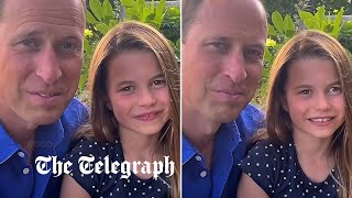 video: Watch: Princess Charlotte sends video message to England's Lionesses ahead of Euro 2022 final