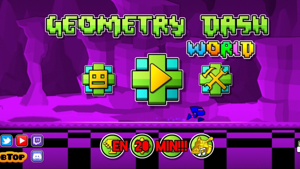 Geometry Dash World en 20 min!!!! Me lo paso completo - YouTube