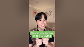 How to read Korean in 45 SECONDS! ✌️ #learnkorean