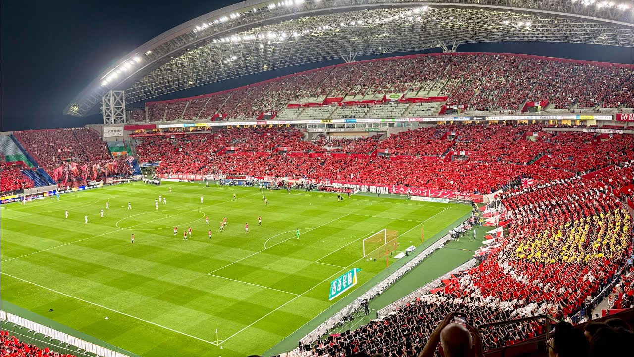 【浦和×鹿島】キックオフ前の両サポーターの応援と満員埼スタの雰囲気 ノーカット