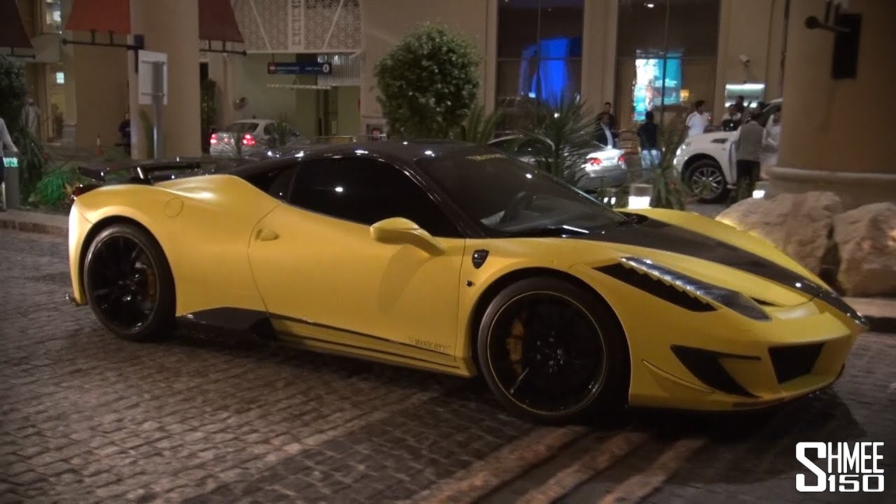Matte Yellow Mansory Siracusa 458 Revs In Dubai
