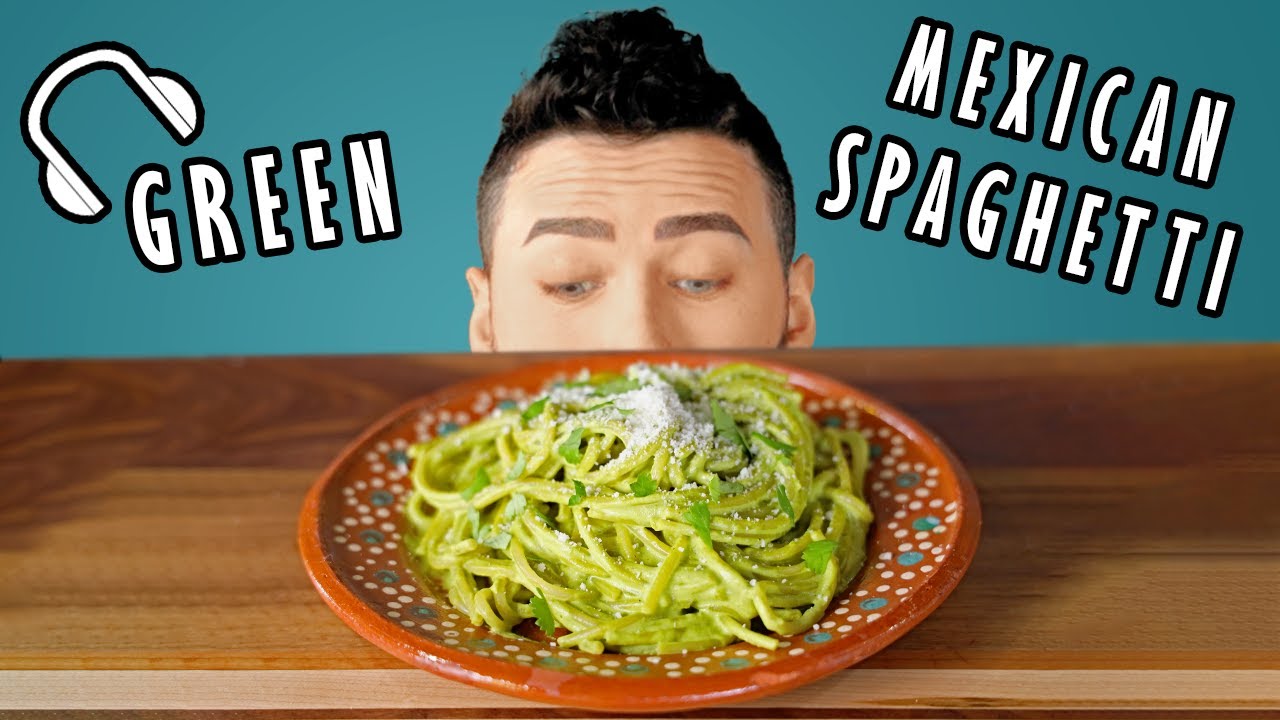 Asmr | Showing You How To Cook | Green Mexican Spaghetti | Espagueti Verde