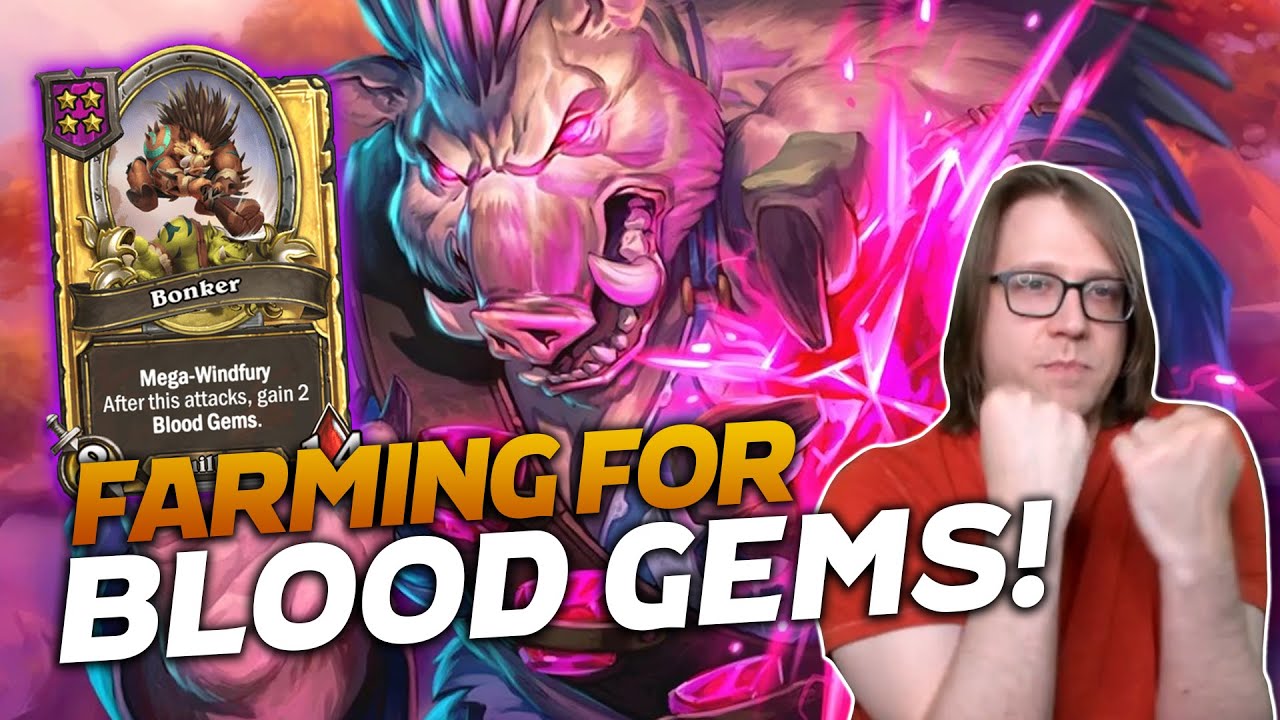 NEW PATCH! Farming for Blood Gems! | Hearthstone Battlegrounds | Savjz ...