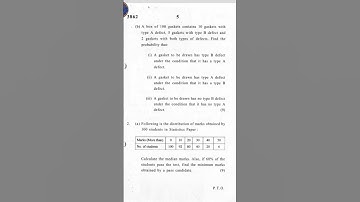 Business Statistics Question Paper | B.Com Hons | part 1