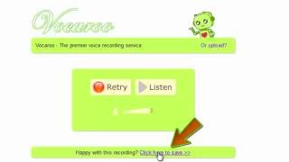 Free Audio Recorder: How to Use Vocaroo