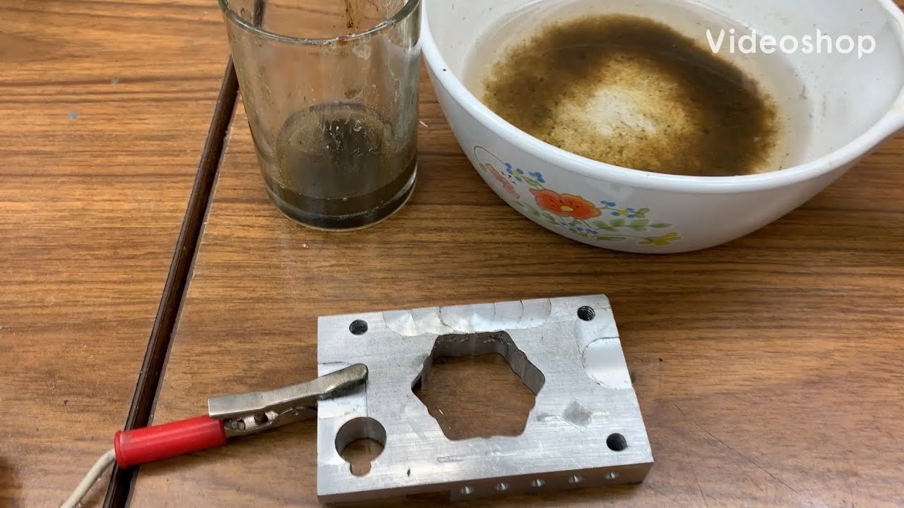 Electro-etching Using Stick On Label Masks