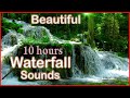 Relaxing Waterfall Sounds for SLEEPING🎵Study, Meditation, Stress Relief, w/Nature Waterfall👍10 hours