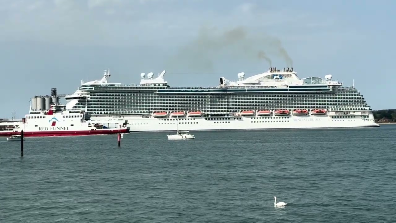 Setting Sail! Sky Princess Leaves Southampton in Style
